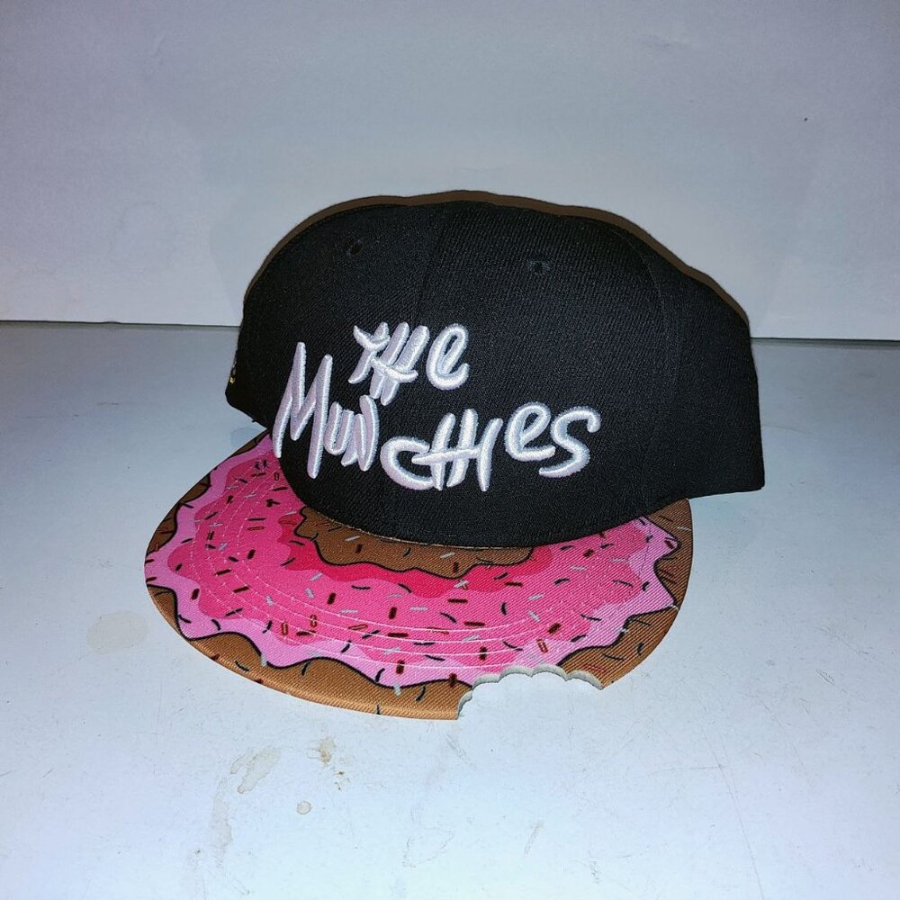 The Munchies Homer Sprinkled Donut Embroidered Baseball Adjustable Cap Hat NEW